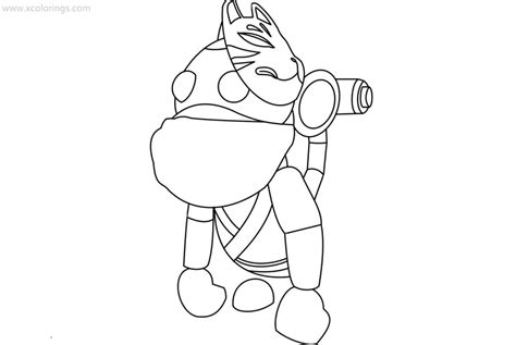 Roblox Adopt Me Coloring Pages Ninja Monkey - XColorings.com