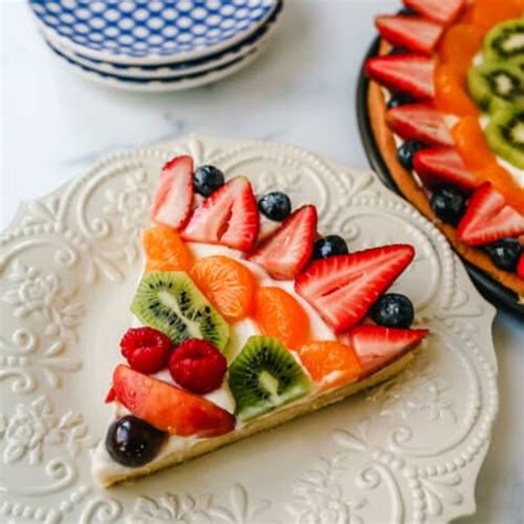 Fruit Pizza With Sugar Cookie Crust Modern Honey