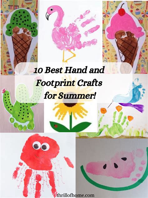 10 Best Hand And Footprint Crafts For Summer Footprint Crafts