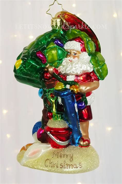 Christopher Radko Sandy Claus Santa 1020977 Christmas Ornament