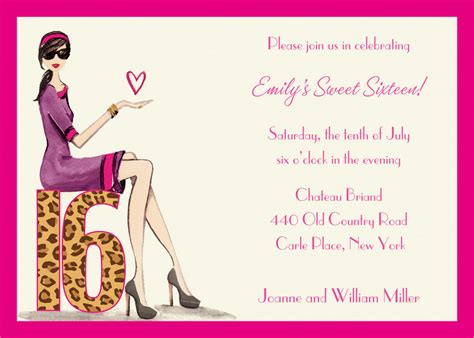 Sweet 16 Birthday Invitations Templates | Dolanpedia