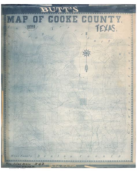 Cooke County Texas 1880 Old Map Reprint Old Maps