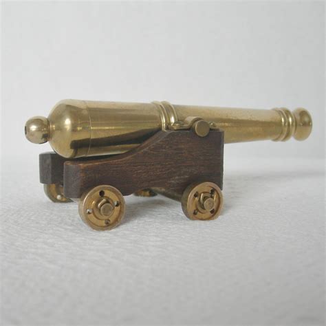 Vintage Miniature Brass Cannon From Dorothysbling On Ruby Lane