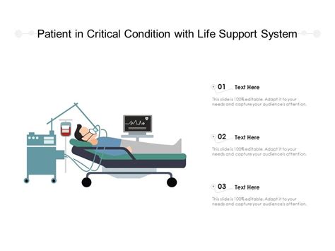 Patient In Critical Condition With Life Support System Powerpoint