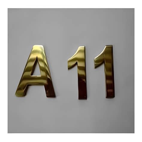 Standard Golden Mirror Finish Promotional Metal Letter Signage Size