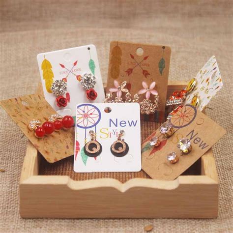 Here is a list of supplies that you will need to complete this project —. Zerong multi style jewelry earring dispaly card DIY Thank you stud Ear card/Dreamcatcher/full ...