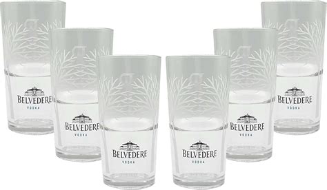 Belvedere 6 Vodka Wodka Longdrink Gläser Glas Amazonde Küche
