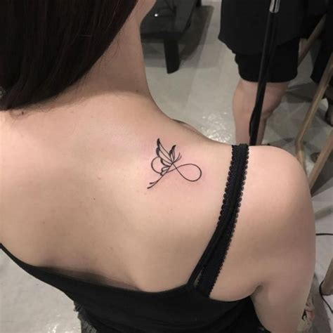 Butterfly Infinity Shoulder Tattoo Butterfly Tattoo On