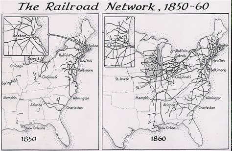 New York To Chicago Rail On Map Of Us
