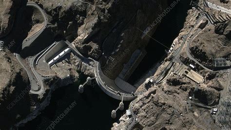 Hoover Dam Satellite Image Stock Image C0074827