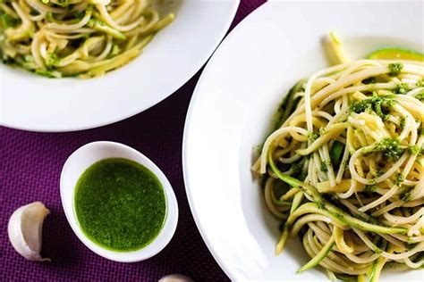 This baked spaghetti is similar to lasagna, but easier and if you love veggies, try our easy veggie spaghetti or this zucchini noodles pasta. Zucchini Spaghetti with Pesto Sauce | Scrambled Chefs