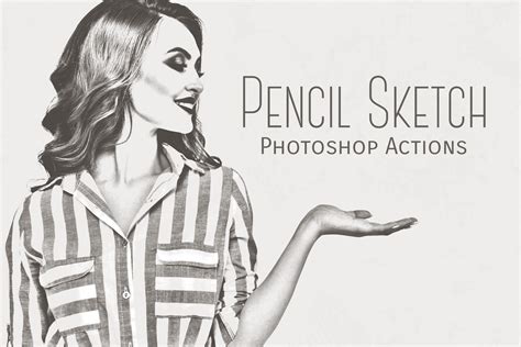 Pencil Sketch Photoshop Actions Actions ~ Creative Market