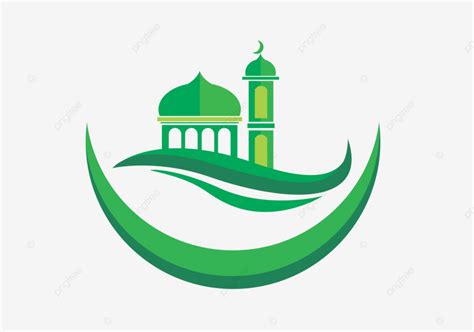 Ikon Vektor Desain Logo Masjid Logo Masjid Vektor Png Transparan Dan