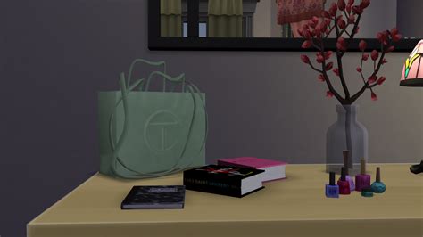 Sims 4 Telfar Bag Mint Pink And Purple By Lunar64x