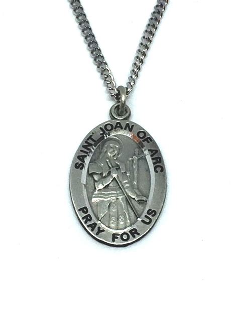 Saint Joan Of Arc Medal And Chain Piety Stall Catholic Ts Uk