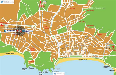Lloret De Mar Spain Map Map