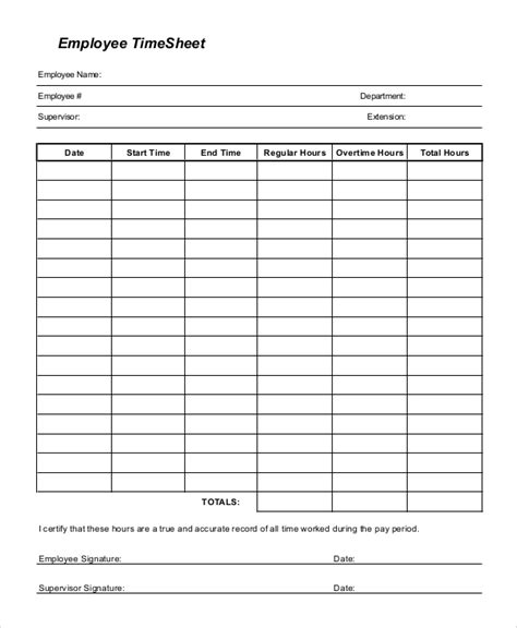 Employee Time Sheets Printable Printable Form Templates And Letter Photos