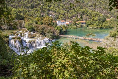 Skradinski Buk Waterfall In Krka National Park Dalmatia Croatia