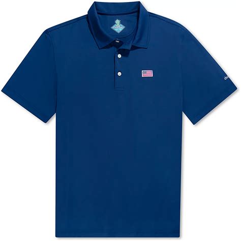 Chubbies Mens Out Of The Blue Performance Polo Shirt Academy