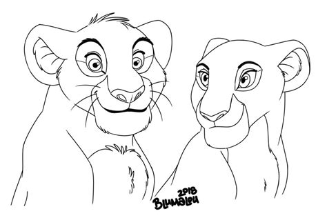 Mufasa And Sarabi Coloring Page By Loupgawou On Deviantart