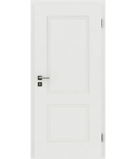 White Lacquered Interior Door With A Relief Like Surface Kaiserline