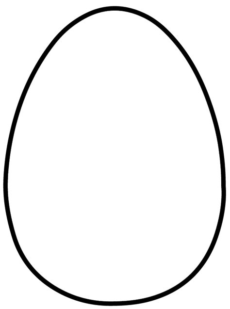 Large Egg Template Clipart Best