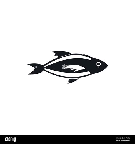 Fish Icon In Simple Style Stock Vector Image And Art Alamy