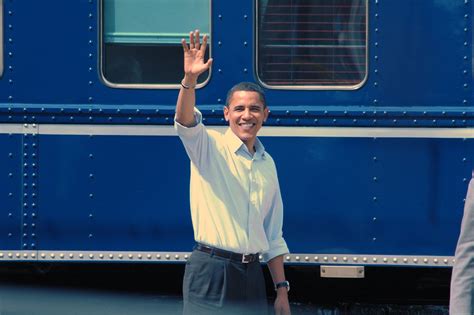 Barack Obama On The Train For Change In Paoli Obama Came T Flickr