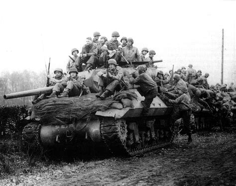 An M10 Tank Destroyer Of 803rd Tank Destroyer Battalion Loaded With