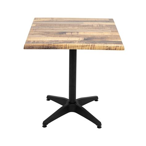 Get it as soon as mon, mar 1. 700mm Square Rustic Maple Isotop Table Top with Black Roma Base | Cafe Solutions