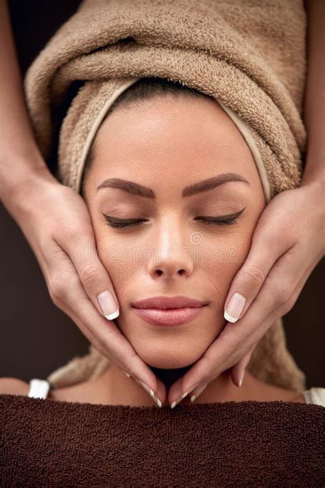 Facial Massage With Mineral Stone Stock Image Image Of Portrait Mineral 19524289
