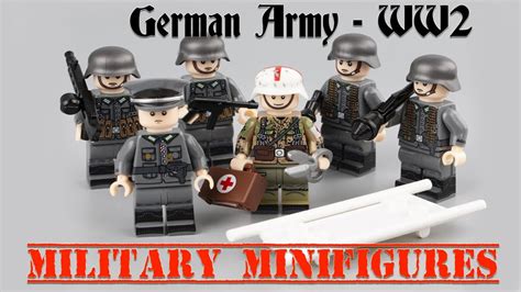 Building Toys Details About Ww2 Army Soldiers Minifigures With Weapons