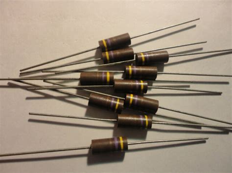 10pcs 470 Ohm 1watt 20 Carbon Comp Resistor Ebay