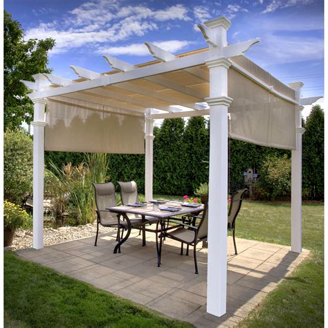 What we'll need to do first is source a track runner system to fit underneath or inside both sides of the support rafters, so you'll need two. Beautiful Vinyl Pergola With Retractable Canopy HOUSE ...
