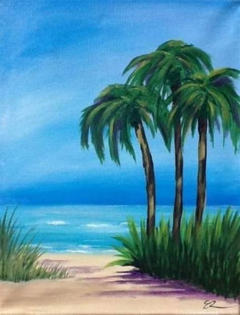 30 Easy Landscape Painting Ideas For Beginners Easy Tree Acrylic