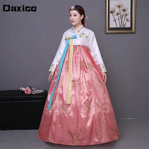 Sequined Korean Traditional Costume Hanbok Female Korea Palace Costume