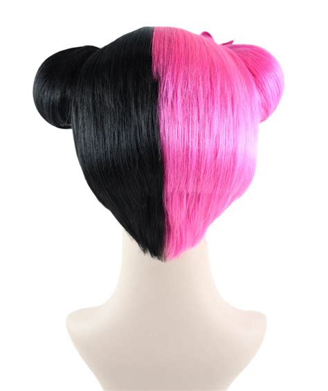 Melanie Martinez Double Bun Wig Hot Pink And Black Wigs