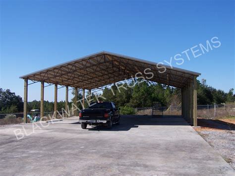 Open Pole Barn Kit 24 X 36 Quality Made By Blackwater Truss