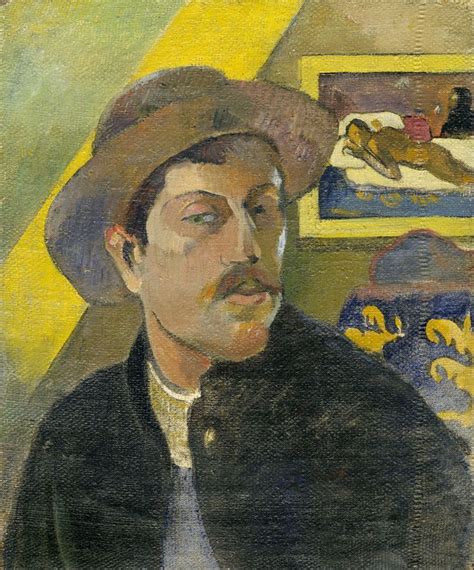 Paul Gauguin Self Portrait With A Hat 1893 94 Gauguin Autoportrait