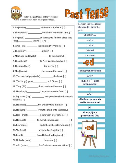 Simple Past Tense Worksheet Free Esl Printable Worksheets Made By