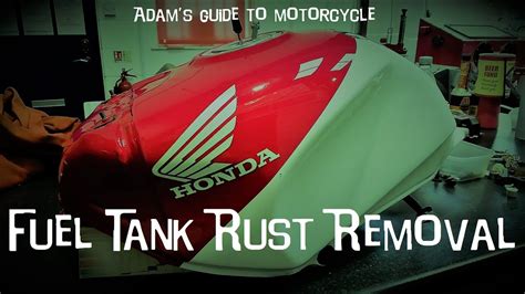 Adam S Guide To Removing Rust From A Motorcycle Fuel Tank Honda Rvf