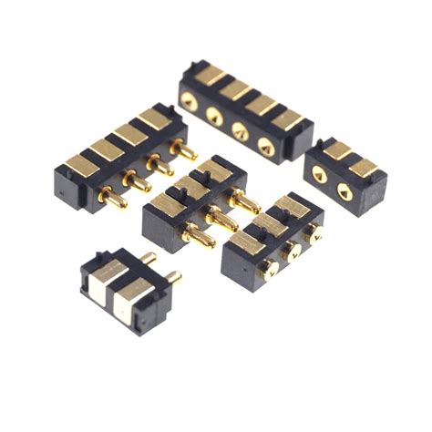 Smt Spring Loaded Pogo Pin Connector Position Grid Degree Surface Mount Horizontal