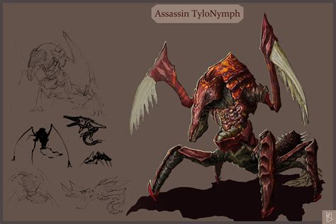 ArtStation - Mist Creature Design - Assassin Tylonymph, Ricky Chiu
