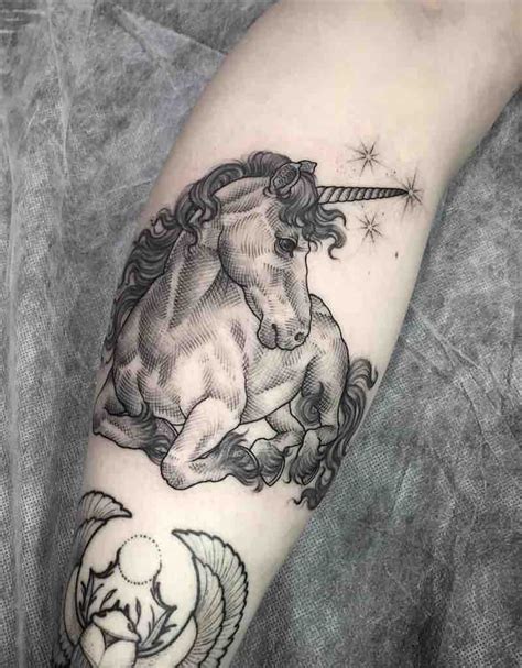 31 Mystical Unicorn Tattoos Tattoo Insider Unicorn Tattoos Unicorn