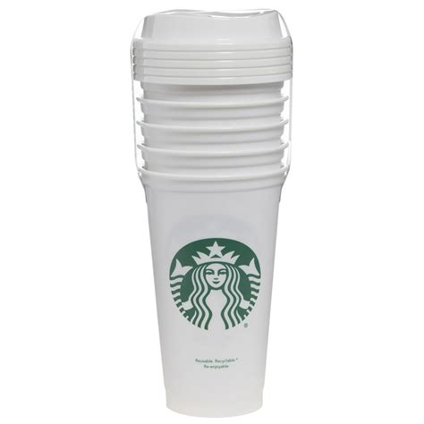 Starbucks 16oz Reusable Cups 5 Pack White