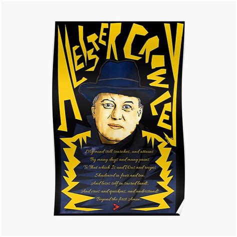 Aleister Crowley Golden Dawn Poster For Sale By Exilekings Redbubble