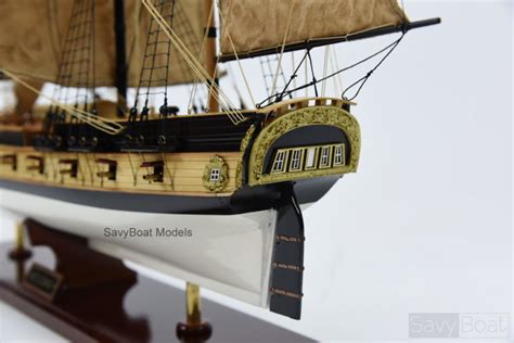 Handmade Wooden Uss Rattlesnake Tall Ship Model 28 Fully Assembled