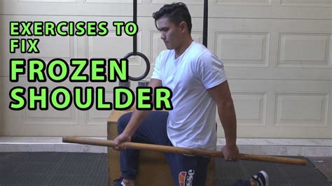 Exercises To Fix Frozen Shoulder Syndrome Youtube