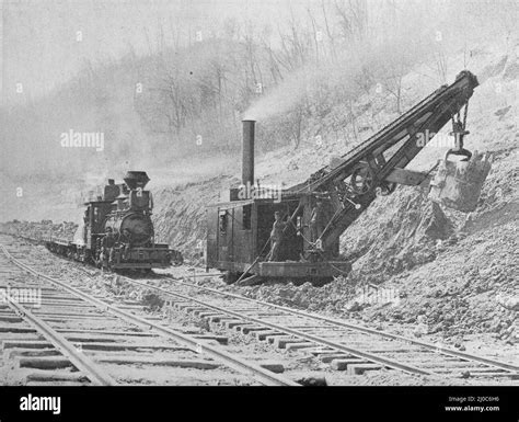 A Railroad Steam Shovel Built By Bucyrus Steam Shovel And Dredge Company