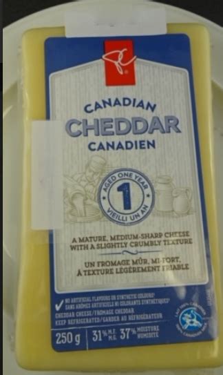 Bioexpert Pc Brand Canadian Cheddar Cheese Was Recalled By Cfia Due To